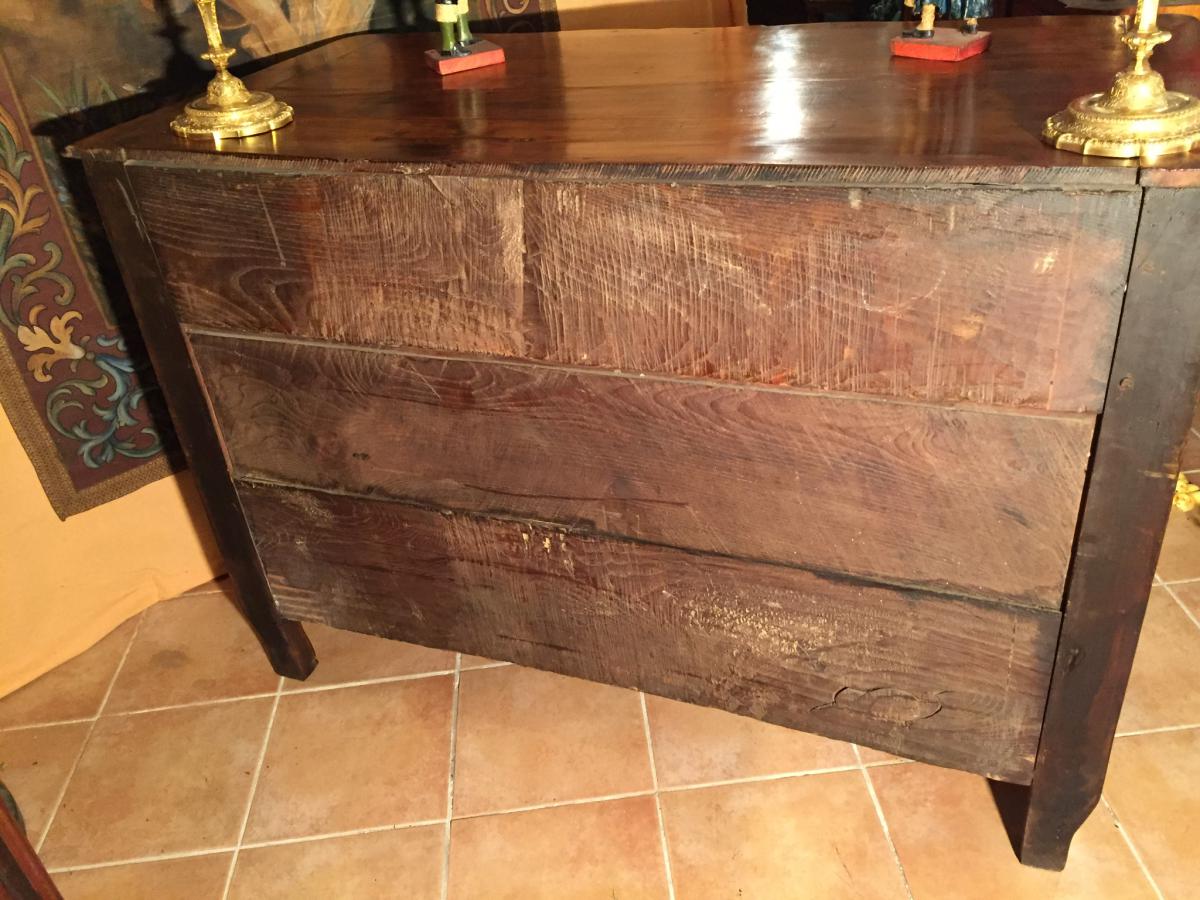 Rare Commode à Portes arbalète Du 18eme-photo-1