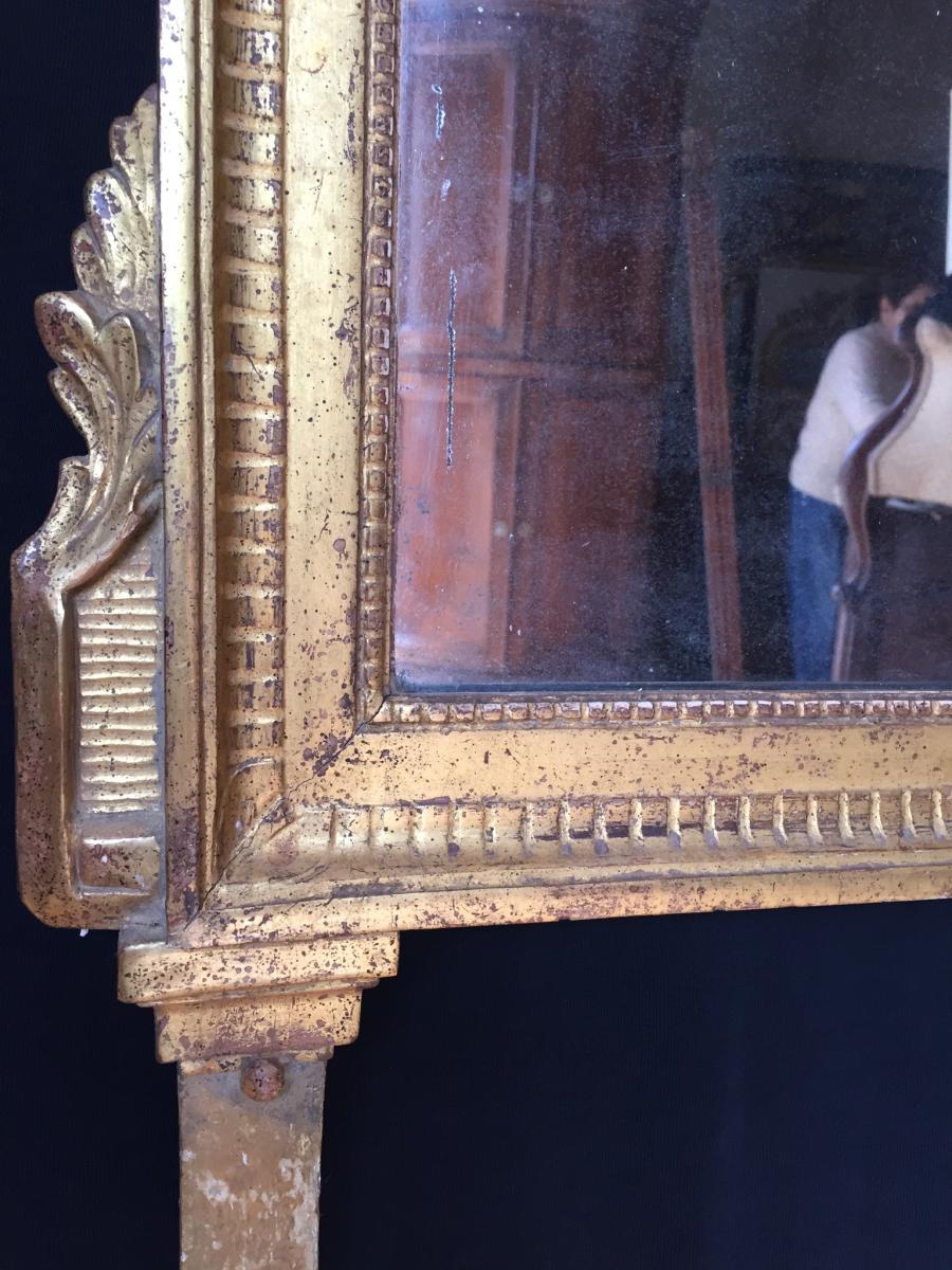 Louis XVI Mirror In Golden Wood XVIII-photo-3