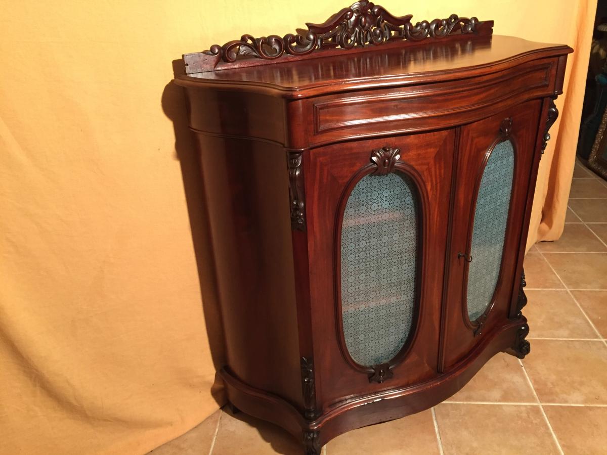 Showcase Argentier Mahogany Napoleon III-photo-3