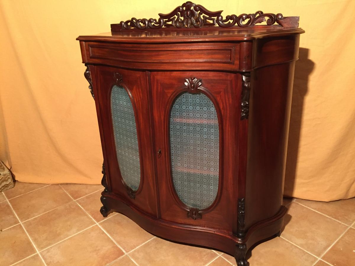 Showcase Argentier Mahogany Napoleon III-photo-1