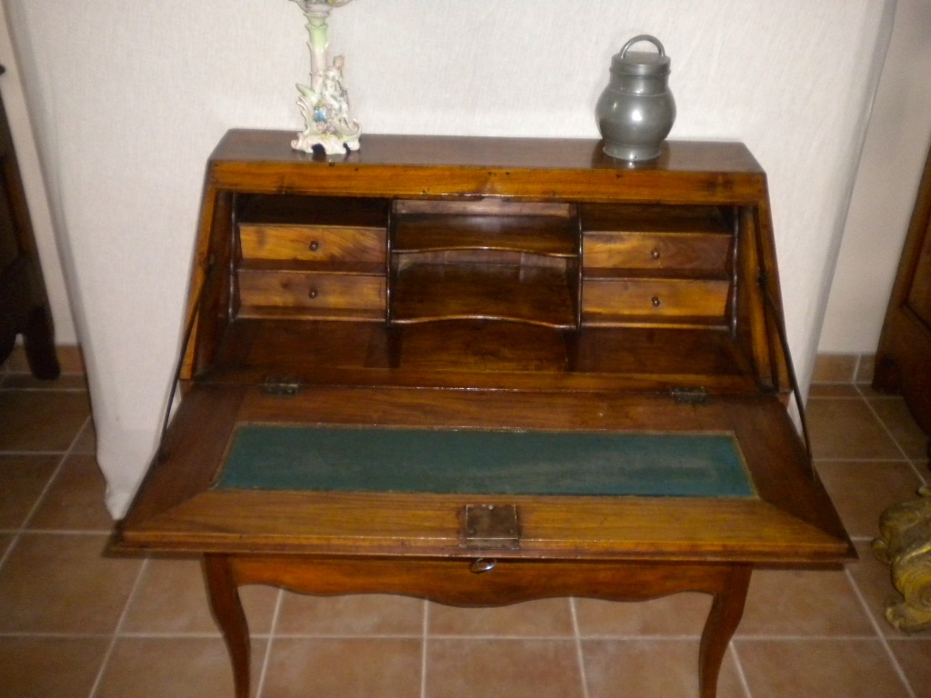 Bureau à Pente Provençal En Noyer-photo-2