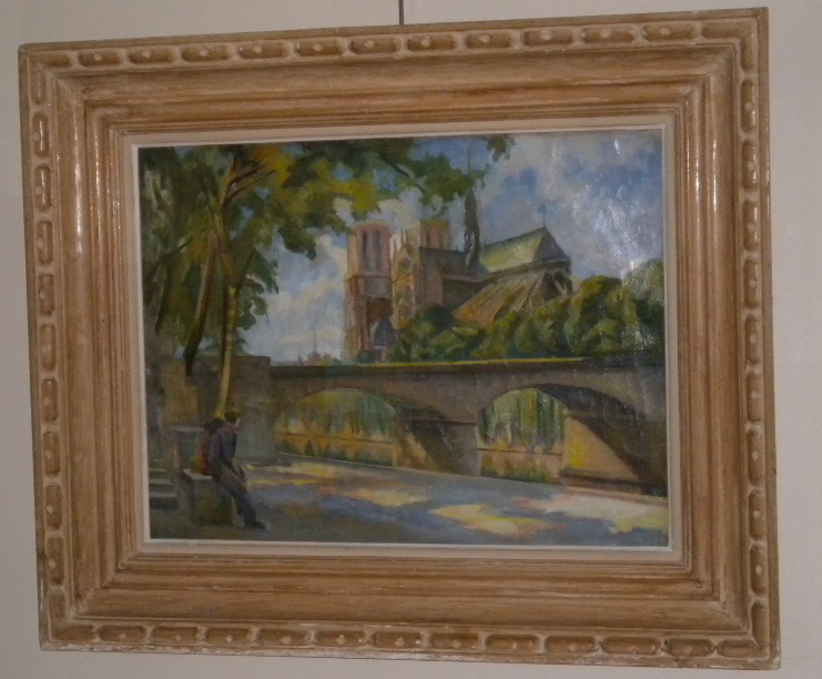 An Oil On Canvas: Notre Dame De Paris