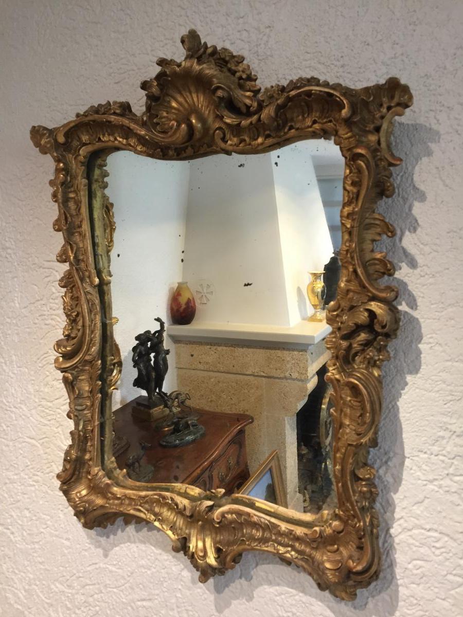 Petit Miroir Style Rocaille -photo-2