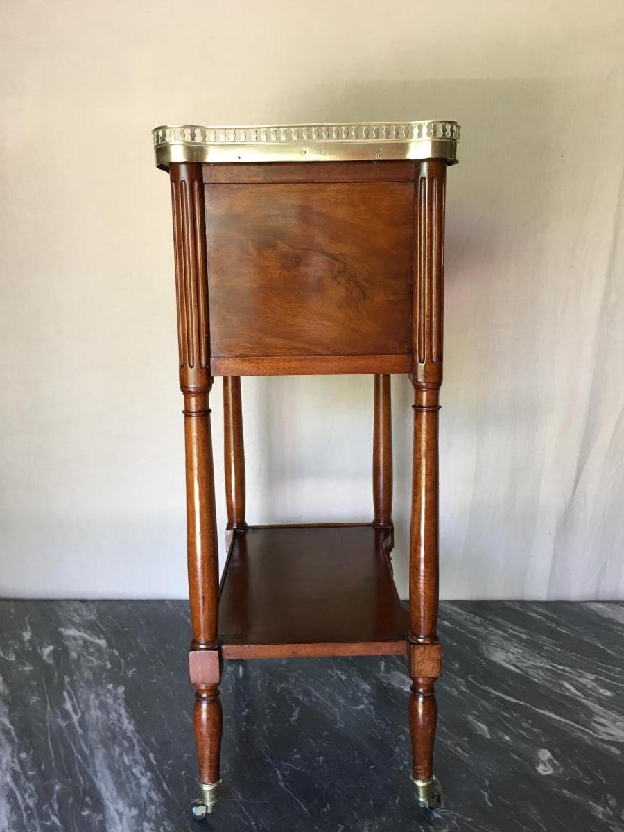 Bedside Curtain Mahogany Late 18th-photo-4