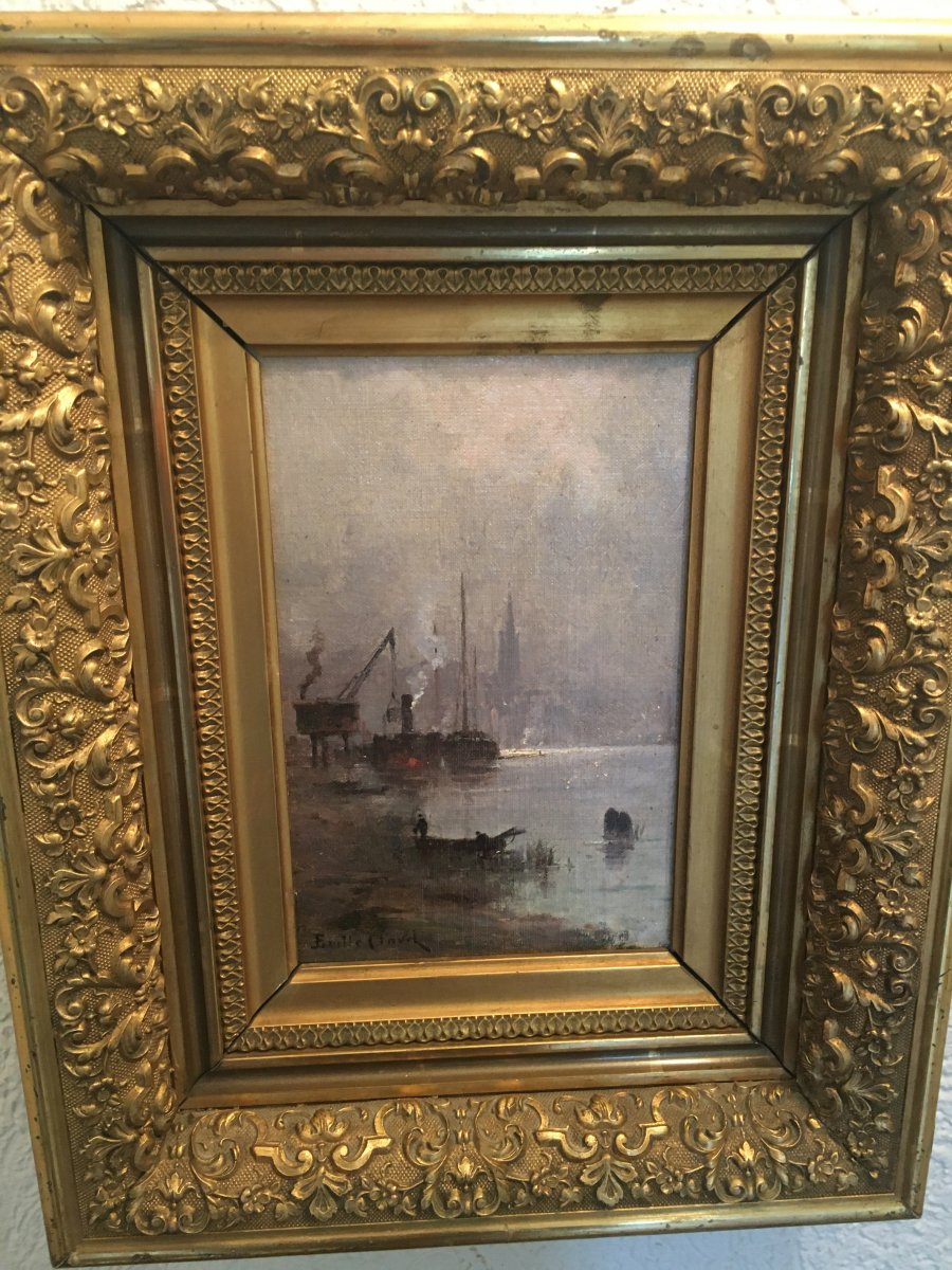 Vue De Port Par Émile Clavel-photo-4
