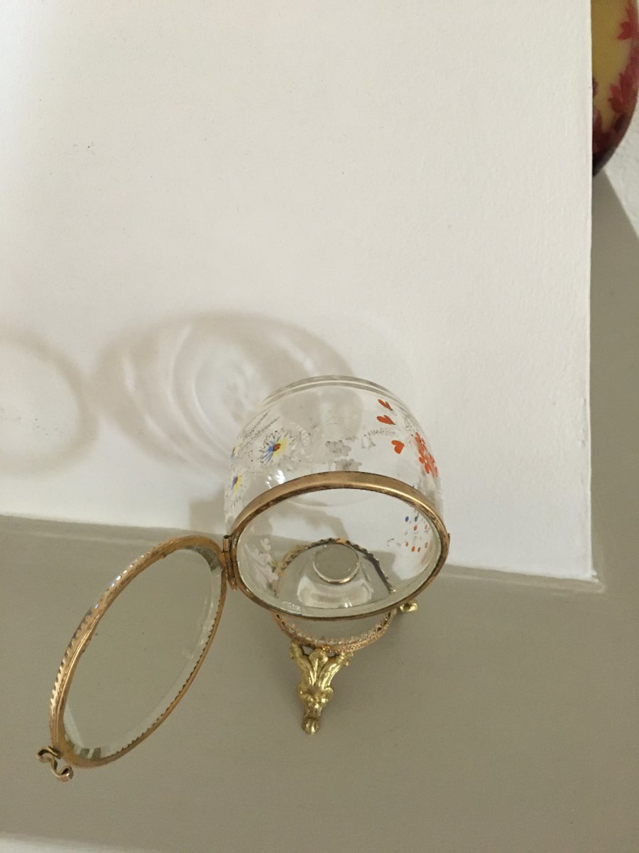 Boîte à Bijoux Ou Porte Montre En Verre émaillé -photo-1