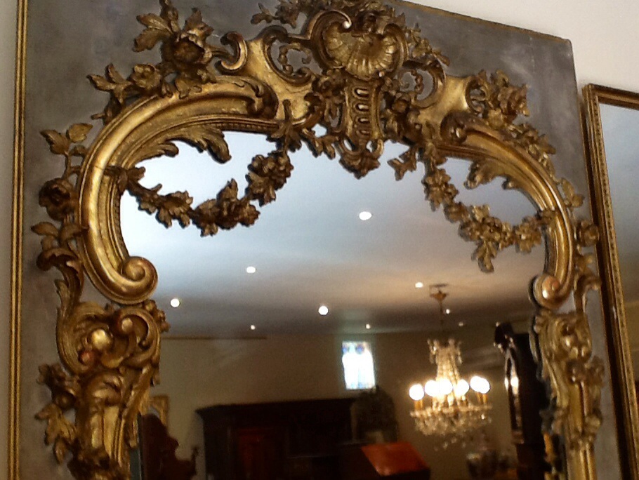 Mirror Woodwork Style Louis XIV-photo-1