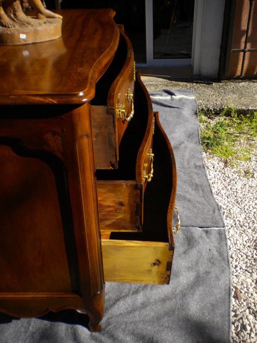 Commode Louis XV Galbee 18eme-photo-3