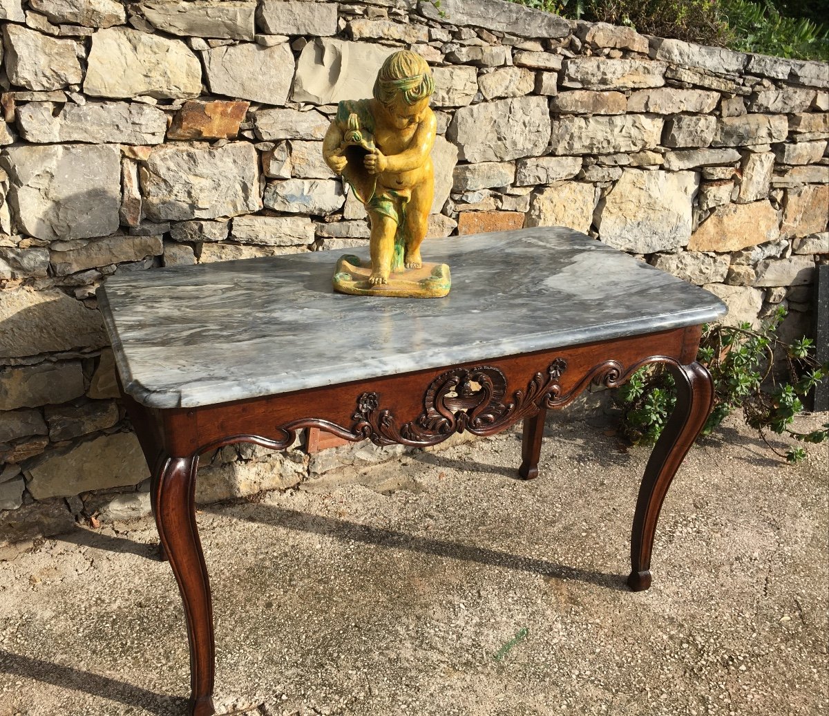 Table à Gibier Provençale 18ème En Noyer -photo-3