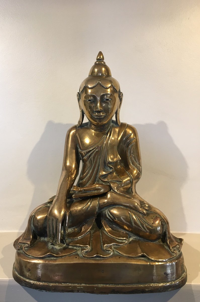 Burmese Brass Buddha Late 19th