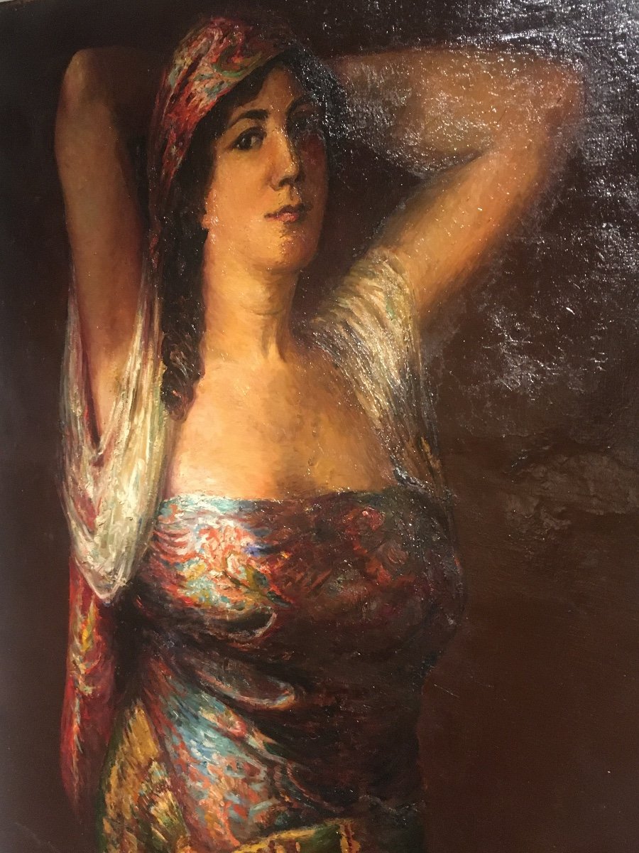 The Gypsy Oil On Canvas-photo-2