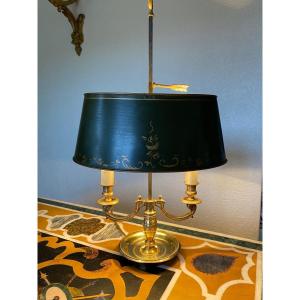 Lampe Bouillotte En Bronze Doré 