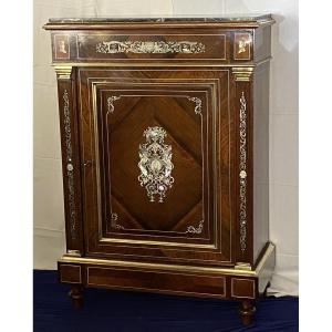 Napoleon III Sideboard With Mother-of-pearl And Ivory Tin Marquetry 