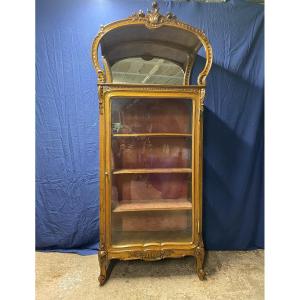 Art Nouveau Walnut Display Case