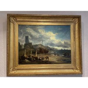 Tableau marine retour de pêche
