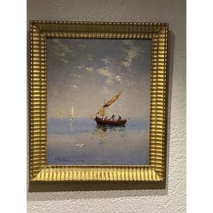 Tableau huile sur toile signe Louis Nattero