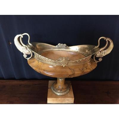 Marble And Bronze Charles X Cup