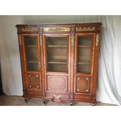 Louis XVI Library In Marquetry Napoleon Lll