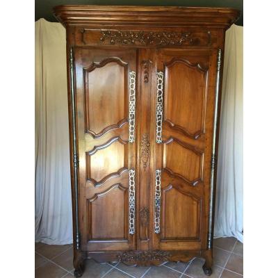 Armoire Provençale 18ème En Noyer 