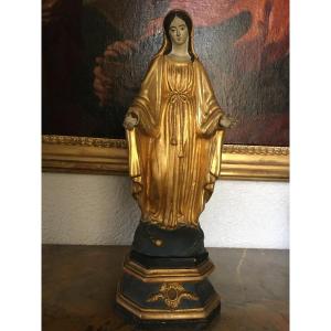 Provencal Virgin In Terracotta 19th