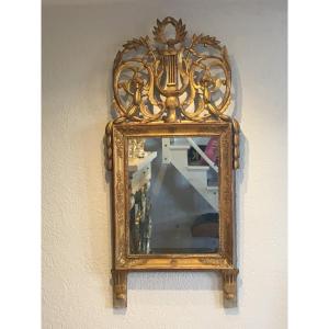 Miroir Provençal En Bois Doré Fin 18eme