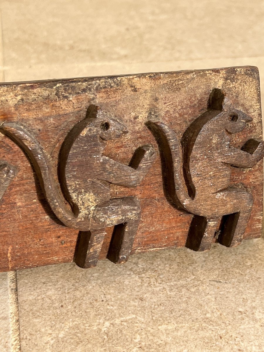 3 Old Wooden Stamps For Printing On Paper, Mien Ethnicity, Burma-photo-3