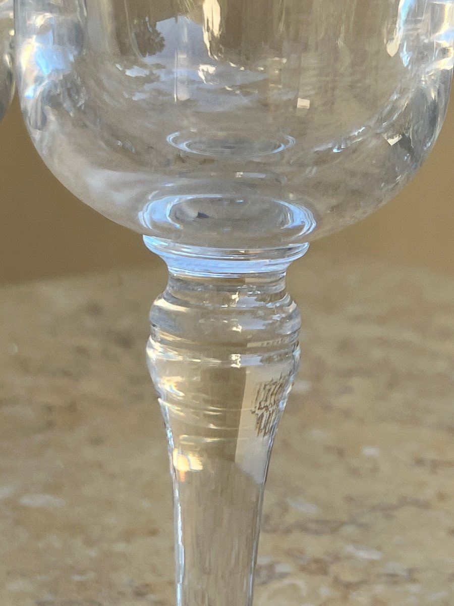 6 Crystal Wine Glass Long Foot-photo-3