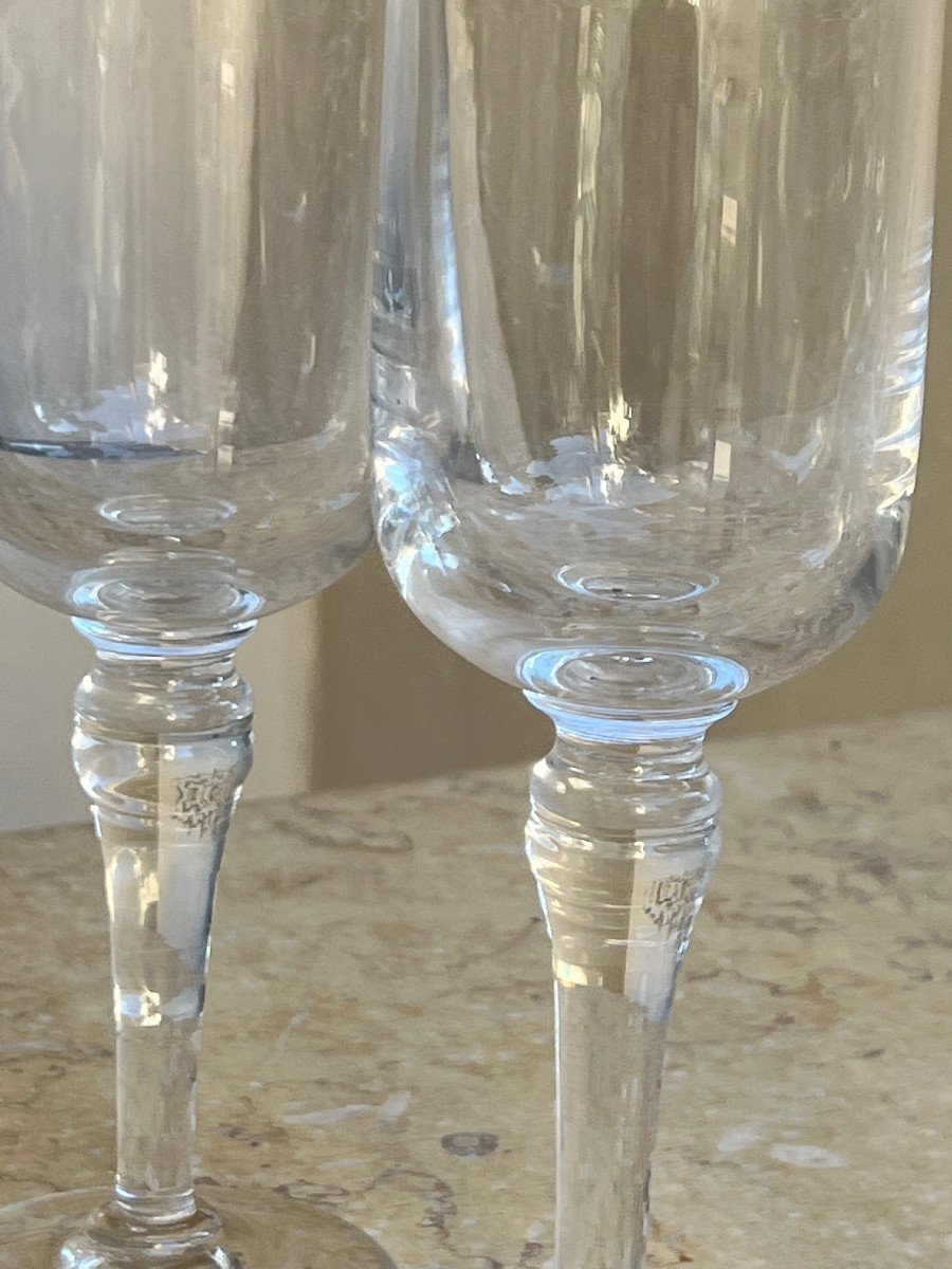6 Crystal Wine Glass Long Foot-photo-5