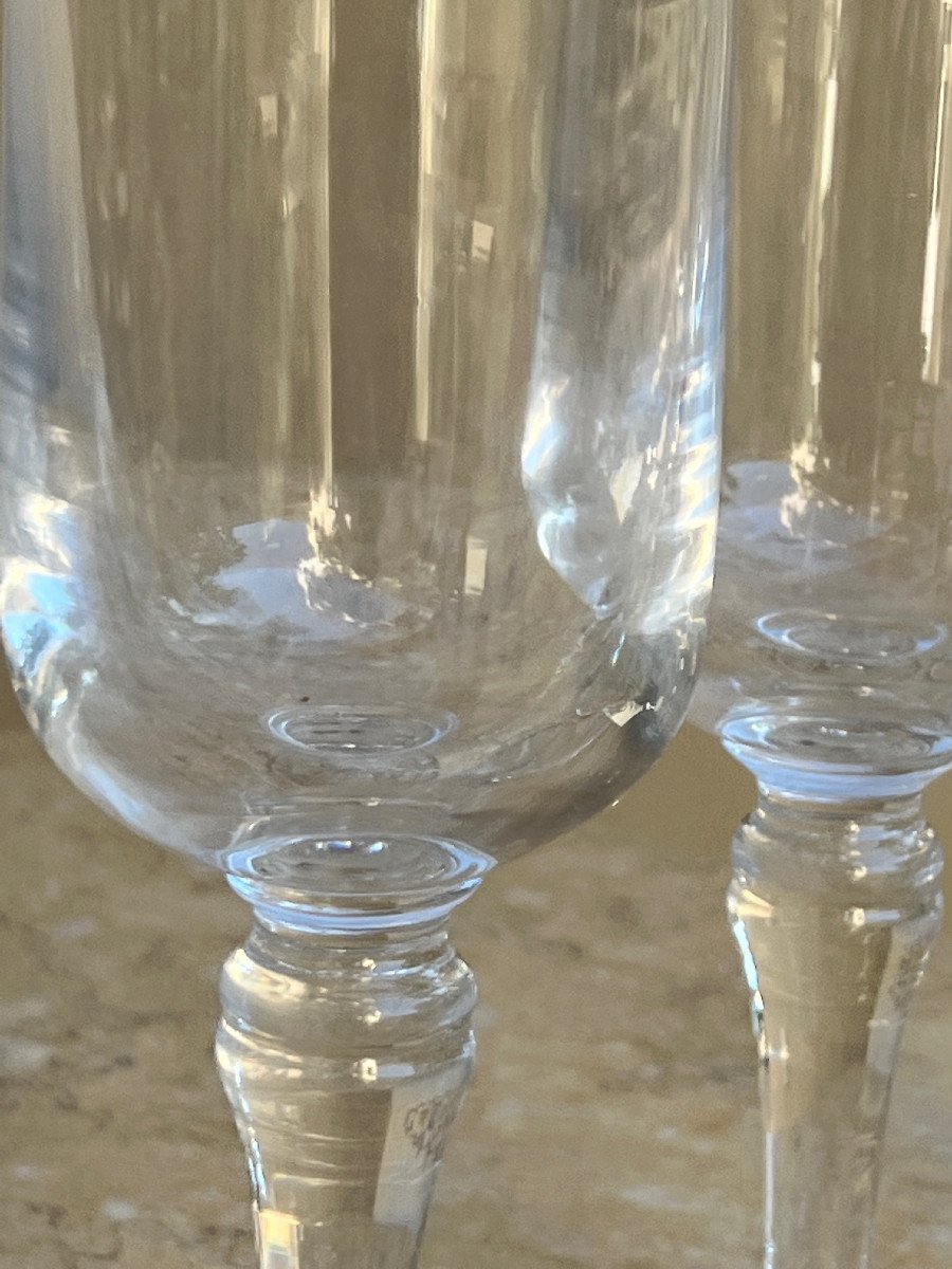 6 Crystal Wine Glass Long Foot