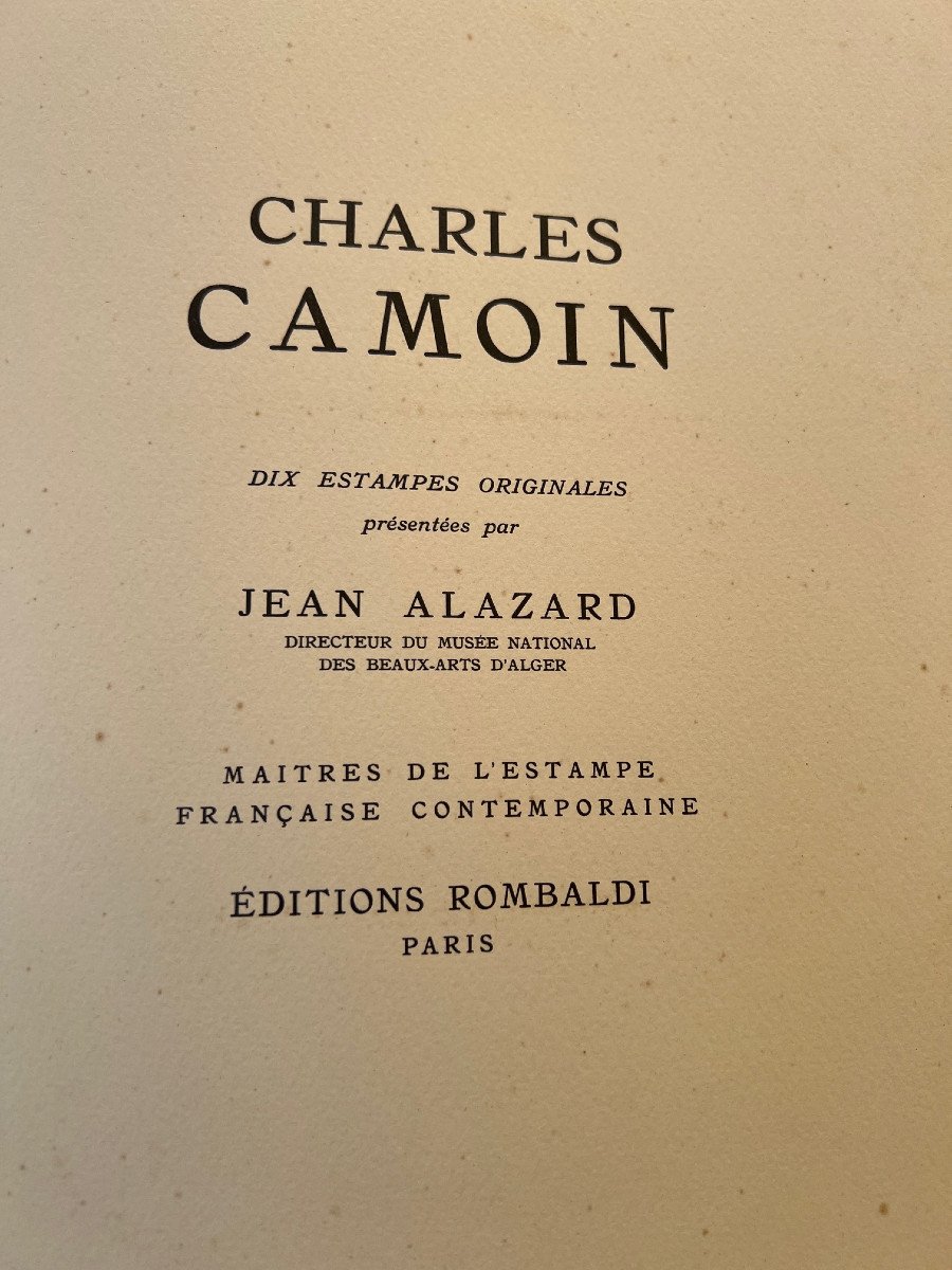Ten Original Prints Presented By Jean Alazard - By Charles Camoin, 1946-photo-3