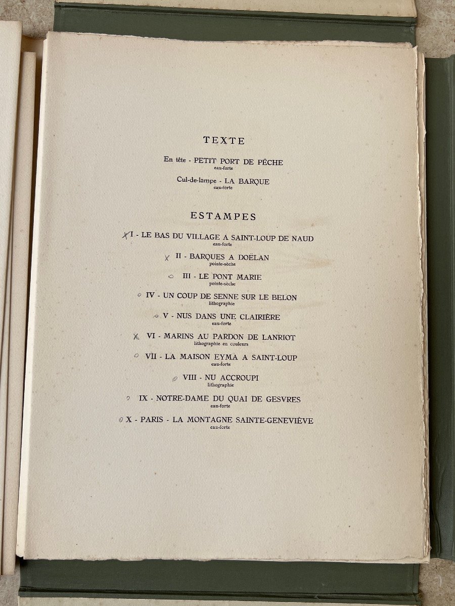 Ten Original Prints Presented By Albert Camus- By Pierre Eugene Clairin, 1946-photo-3