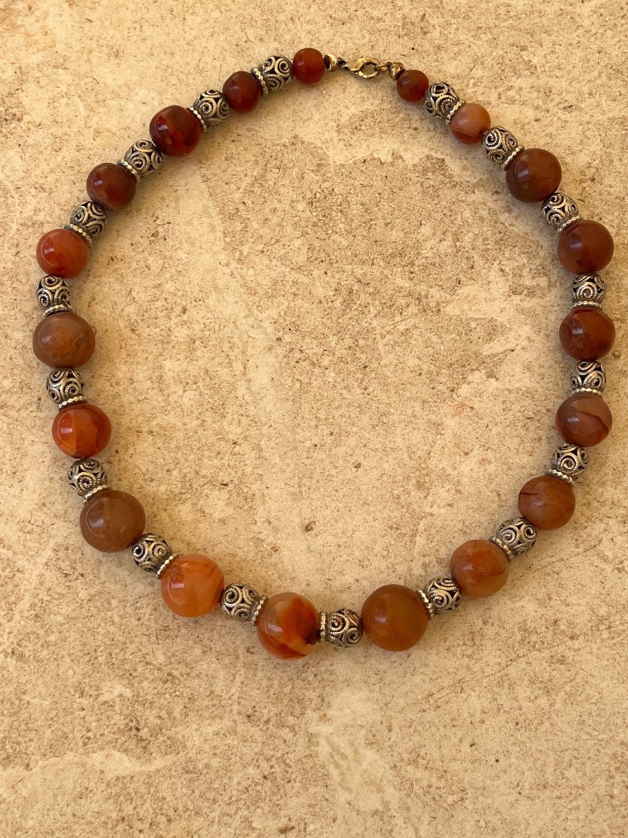 Rare Collier Ras De Cou  Période Coloniale  Anglaise  Birmanie Fin XIX é Siecle-photo-2