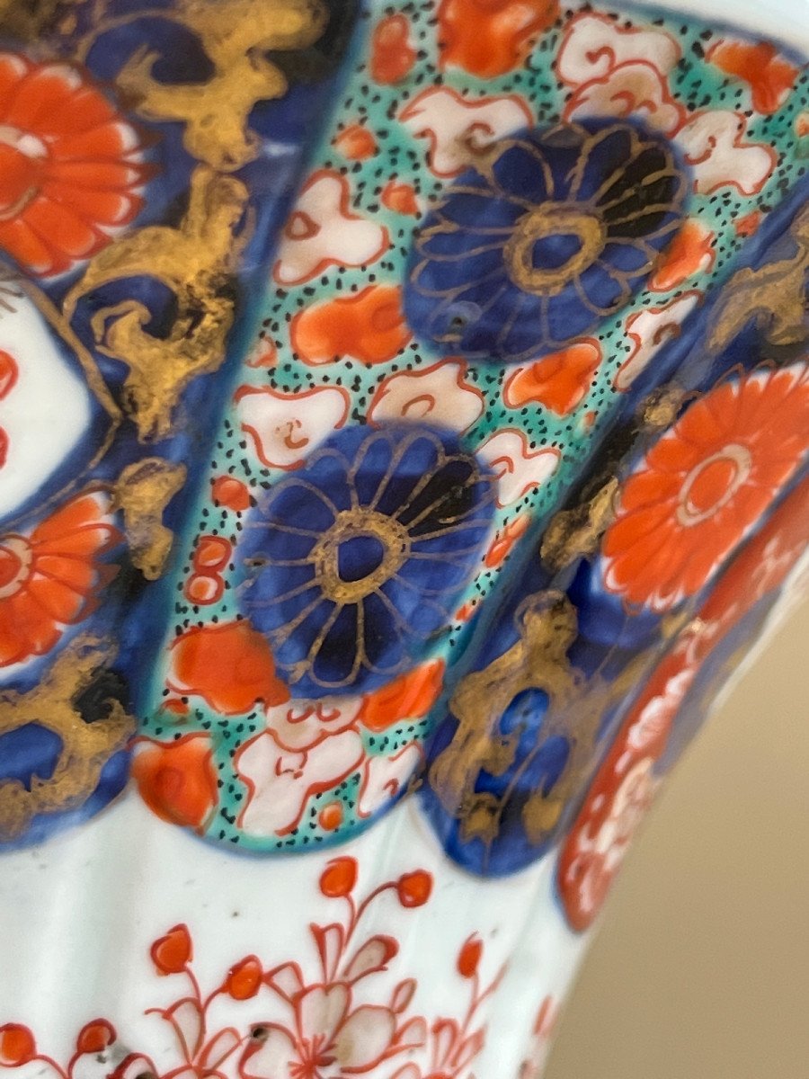 Vase Japonais A Collerette , Decor Cerisier , Fin XIX é Siecle , Japon-photo-1