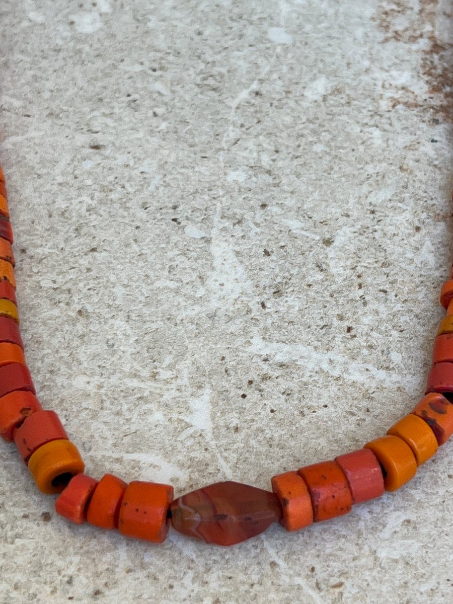 Glass Pate Necklace, Kayah Ethnicity, Kayah Province, Eastern Burma-photo-2