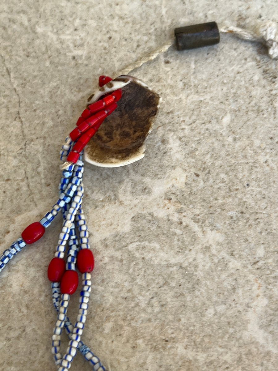 Rare Collier Ethnique Tribu Lashi , Birmanie , Fin XIX é Siècle-photo-8