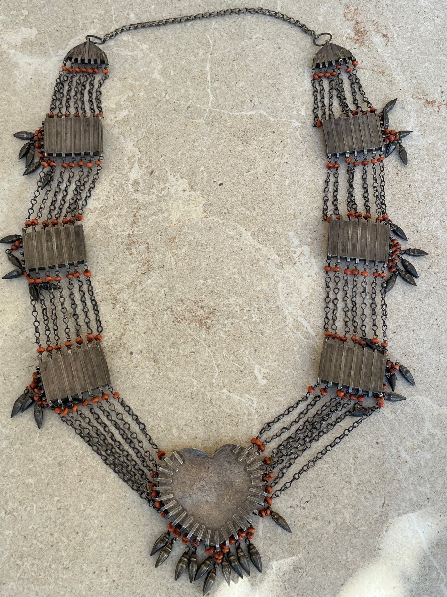 Long Collier Tribal Multirang  Kerala Inde -photo-6