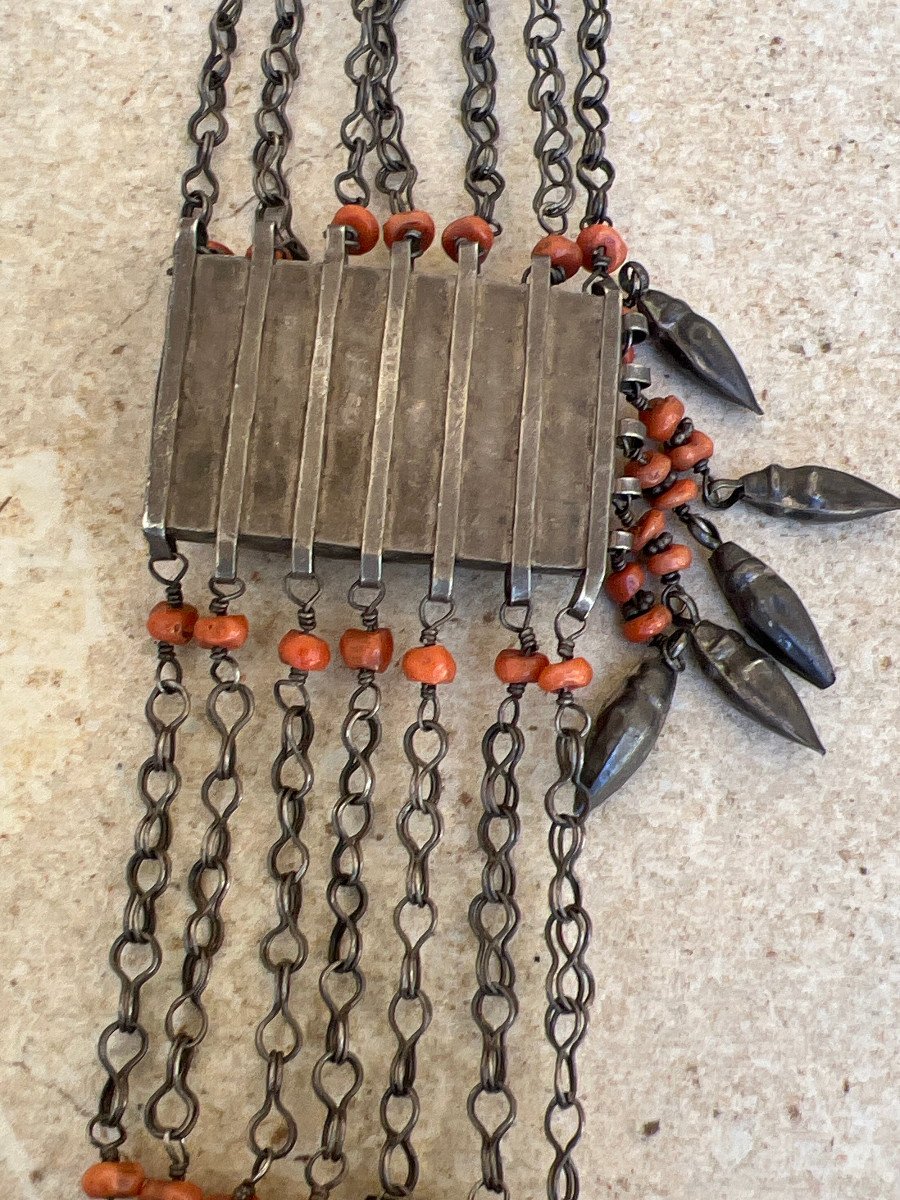 Long Collier Tribal Multirang  Kerala Inde -photo-8