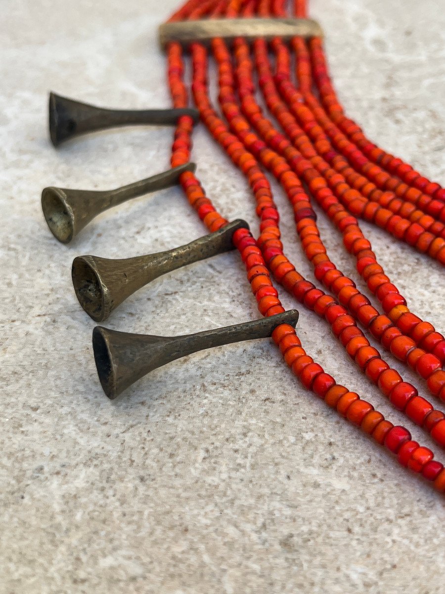 Multi-strand Tribal Necklace Naga Tribe Konyak Nagaland-photo-3