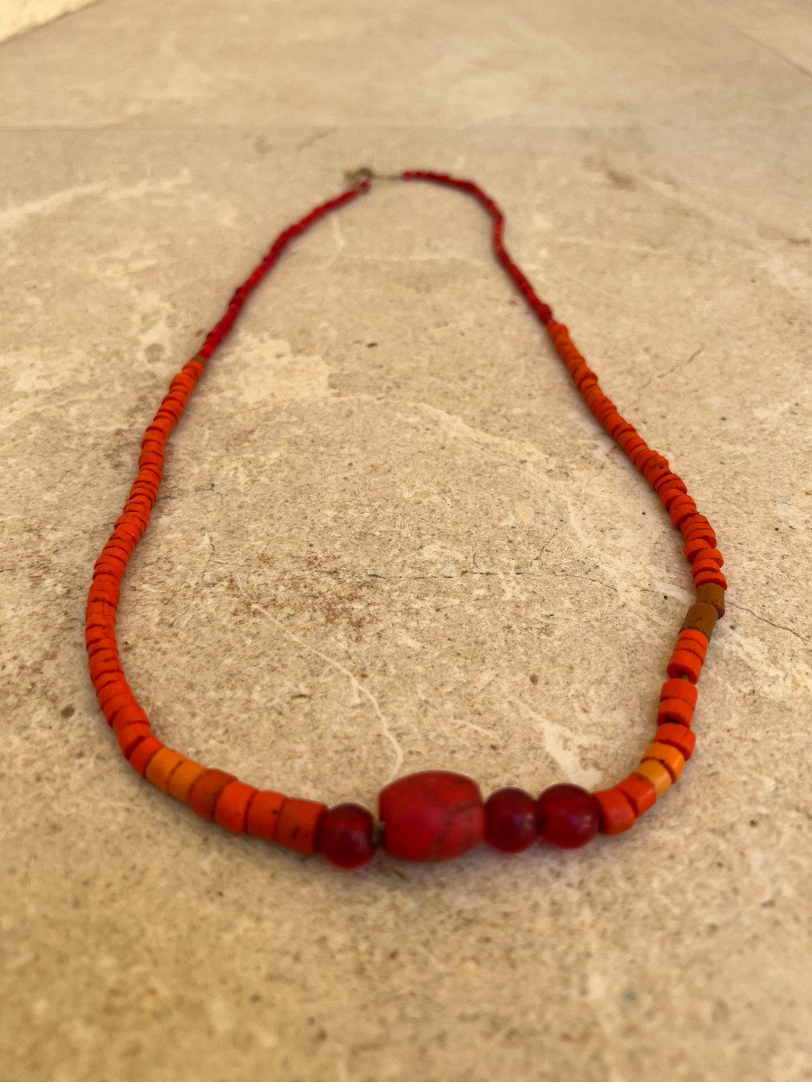 Glass Pate Necklace, Kayah Ethnicity, Kayah Province, Eastern Burma-photo-2
