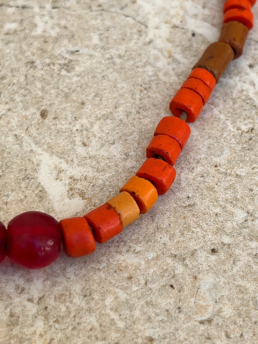 Glass Pate Necklace, Kayah Ethnicity, Kayah Province, Eastern Burma-photo-3