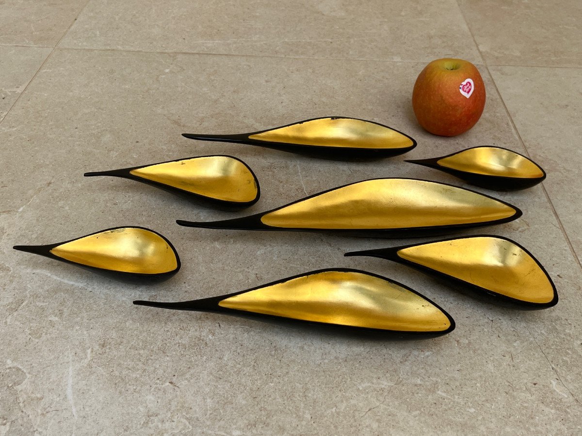 Bronze Drops With Gold Leaf, Mandalay Foundry, 20th Century, Burma-photo-3