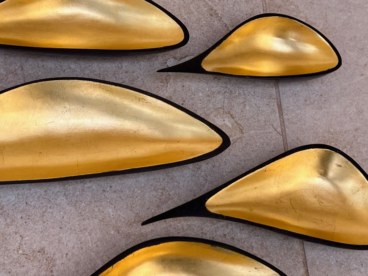 Bronze Drops With Gold Leaf, Mandalay Foundry, 20th Century, Burma-photo-4