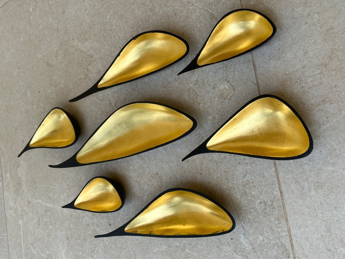 Bronze Drops With Gold Leaf, Mandalay Foundry, 20th Century, Burma-photo-6