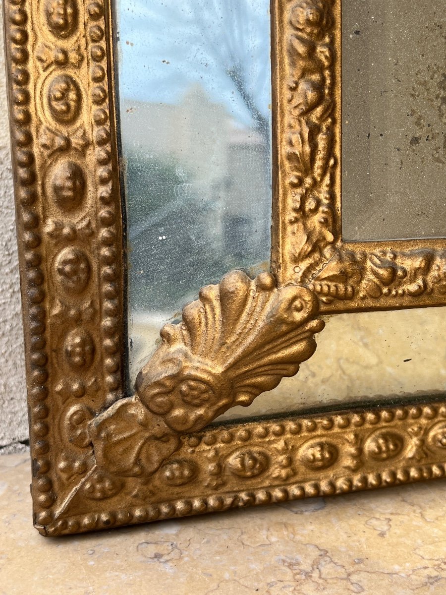 Small Pareclosed Mirror 19th Century -photo-3