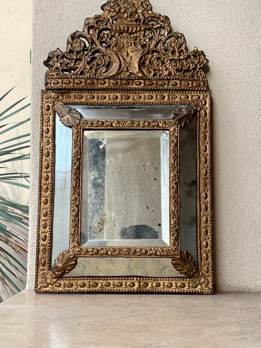 Small Pareclosed Mirror 19th Century -photo-2