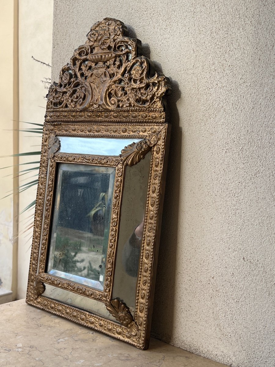 Small Pareclosed Mirror 19th Century -photo-3