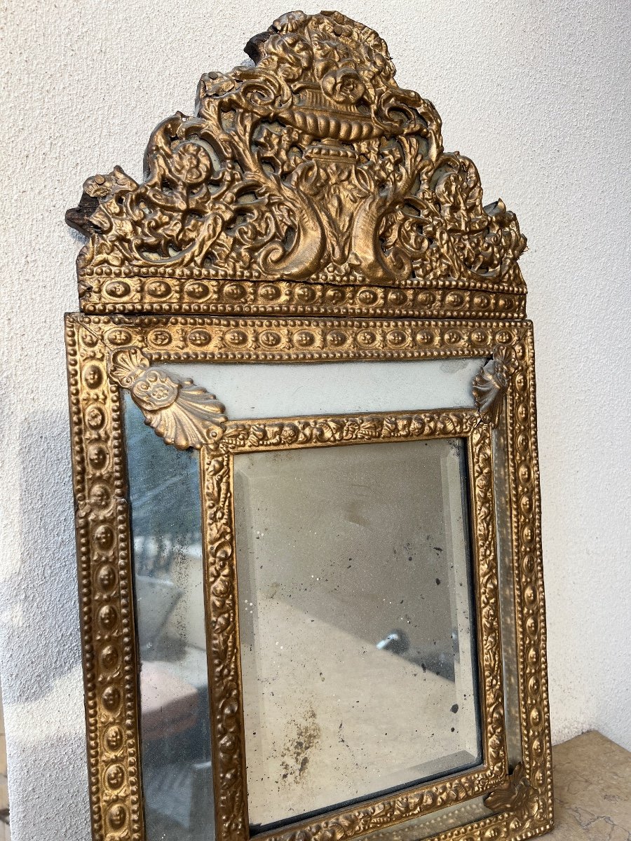 Small Pareclosed Mirror 19th Century -photo-8