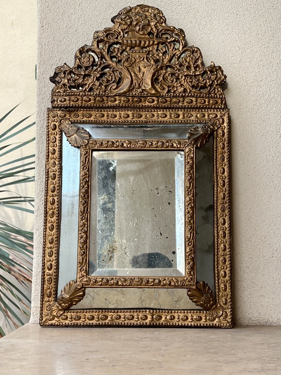 Small Pareclosed Mirror 19th Century 