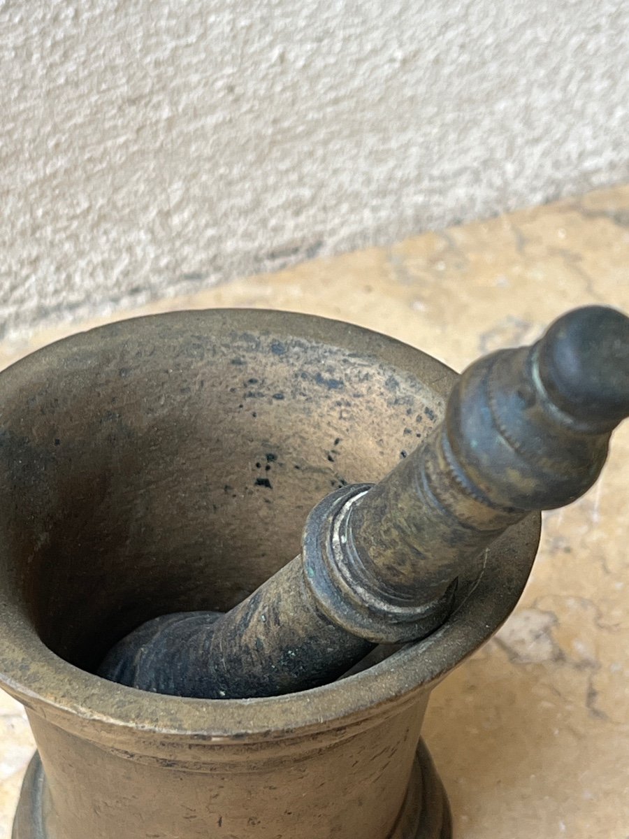 Pilon Mortier D’apothicaire  Birmanie XIX Siècle -photo-2