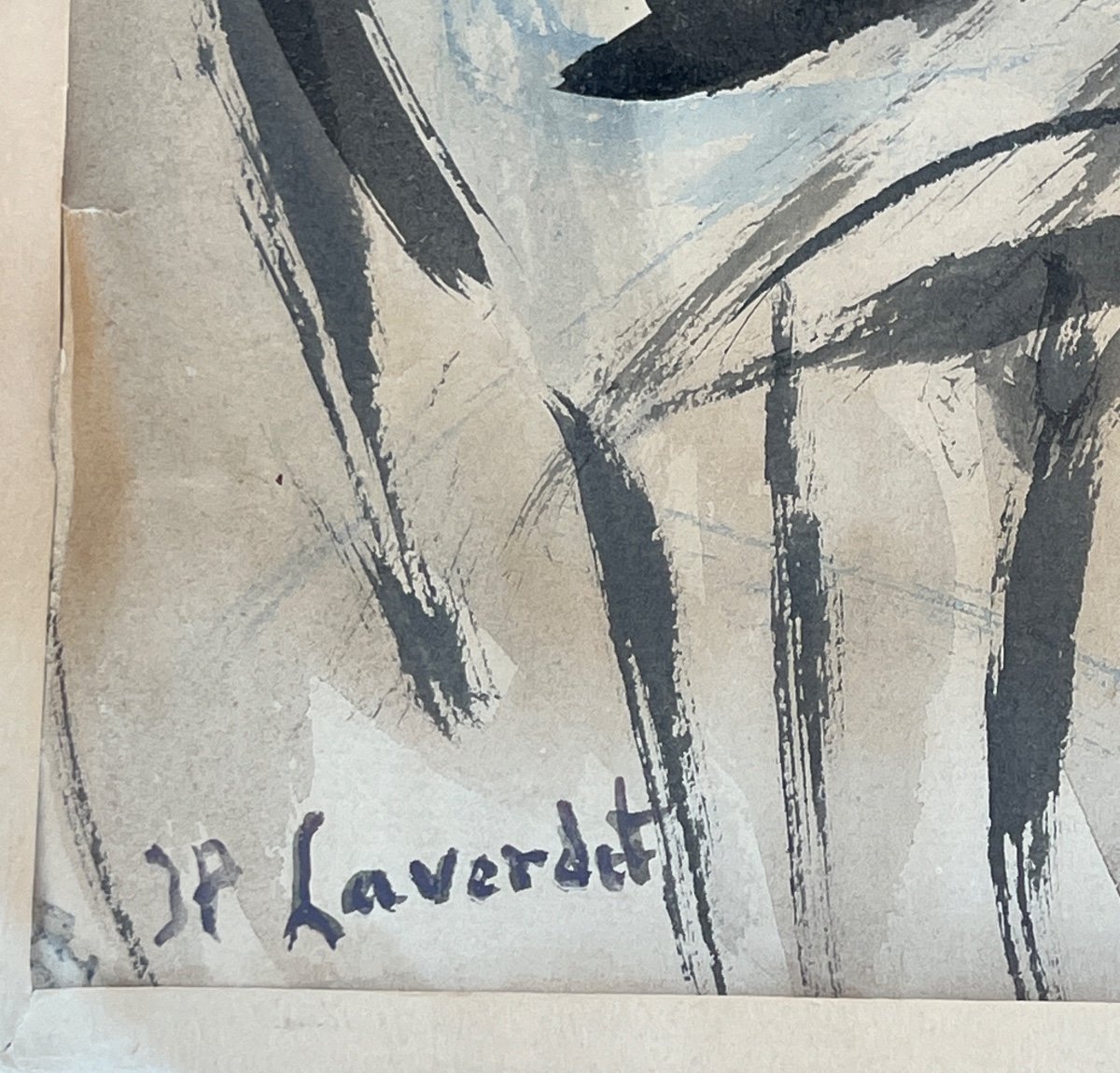 Aquarelle Sur Papier  Cannes Par Laverdet Jean-paul  Circa  1946-photo-3